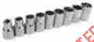 0000-195589-1 Sk Tools 9 Piece Sae Socket Set 1 2 Drive 6 Point Shallow Nos Usa