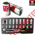 02494a Neiko 22pc 1 4 Drive Standard Mechanic Hi-viz Socket Set Sae Automotive Hand Tools 837013024941