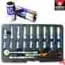 02495a Neiko 22pc Mm 1 4 Dr Hi-viz Socket Set Mechanic Auto Metric Automotive Hand Tools 837013024958
