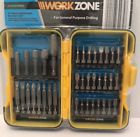 041498322748 Workzone Piece Drive Bit Socket Set With Case