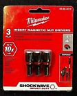 49-66-4512 045242324347 Milwaukee Shockwave Insert Nutdriver Pk