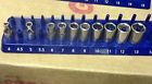 M435-443 1 Shallow Metric 10 4 Drive Sockets 4-13mm Craftsman