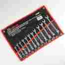 6899587 10935 Ate Tools 12 Pc Flex Head Duo Metric Sae Ratcheting Combination Wrench Set 689958109357