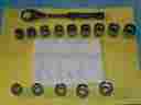11-902 Armstrong Vtg Tool Eliminator Ratchet With Sae Metric Sockets Lot Set