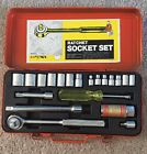 11221 Ratchet Socket Set Metric Model Vintage Triple Chrome Plated Rust-proof