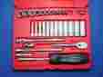 131tmpb Snap-on Tools 30 Piece Metric 1 4 Drive 6pt General Service Socket Set