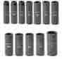 15887 Craftsman 12 Pc Metric Easy To Read Impact Socket Set 6 Pt Deep 1 2 In