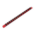 1883 Tekton Red Black Plastic 1 2in Drive 15 Clips Socket Organizer Twist Lock Keyhole Mount 020209018835