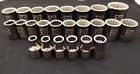 24pcs. 2 1 Tool " Craftsman Metric Laser Standard Set Sockets 12pt Etched