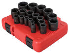 2640 Sunex 19pc 1 2 Sae 6pt Point Impact Sockets Set Tools Drive Standard Inch 613364079560