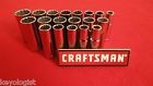 3 12pt Sae Deep 19pcs " 8 Metric Set Craftsman Brand Socket Drive