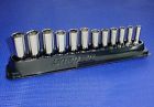 212sfsmy 3 Point 12pc 8 Set 6 Drive Tools Metric Snap- Deep Chrome Socket "