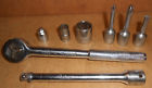 32000-j-27-j-37-j-46 -j-24000-j-614-30126 Herbrand Vtg Usa Drive Round Head Fine Tooth Ratchet Extension