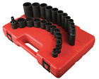 3326 Sunex 25pc 3 8 Sae 12 Point Master Impact Sockets Set Drive Short Deep 613364079546