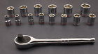 337309 Kobalt New 1 2 In Drive Quick Release Ratchet Sae 6 Pt Socket Set Lot
