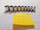 337800 Kobalt Chrome Finished Etched Socket Set Sae Drive Pt