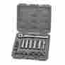 34852 Craftsman 17 Pc 12 Pt Metric 1 2 In Dr Wrench Set With 84 Tooth Ratchet