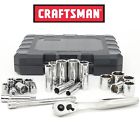 36024 Craftsman Piece Sae Drive Pt Socket Wrench Tool Set Ratchet