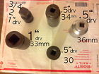Reg36 3x Reg36mm .5 Adptr " -2- 4 33mm Lot Drive -34 1 Sockets Impact 3 -30