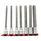 406 Wright Tool Hex Bit Socket Set Long Length 076799004062