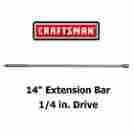 9-43532 43532 Craftsman New 14 In Socket Extension Bar 1 4 Drive Lifetime Warranty 714994435327