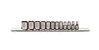 44-215 Armstrong Metric Socket Set Point Tools New Free 781412442151