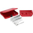48-22-9404 Milwaukee Drive Ratchet Socket Set Sae New 045242504626