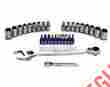 568268 Kobalt 30 Pc Adjustable Wrench And Ratchet Combination Set New Priority Shipping 099198870915