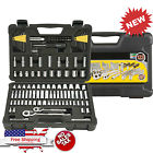 7673 Stanley 123 Piece Socket Ratchet Car Tools Set Sae Metric Auto Wrench Tool 700535167673