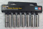 19304 8 Pc. Pro-grade Drive Socket Metric Set Deep 3 .