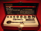 86-918 8 Metal 12 Pieces Vintage Red Socket Pro. " 3 Set 87-715 Stanley Box