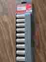 9-34577 Craftsman 9 Pc Metric 6 Pt Deep 1 2 In Dr Easy-to-read Socket Accessory Set 099575345777