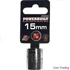 940030 Powerbuilt Socket Wrench Drive Chrome Finish Metric Bolts 028907306728