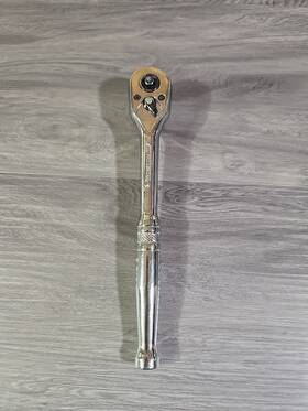23598 Ace Professional 3/8 Drive Quick Release 45 Tooth Chrome Ratchet