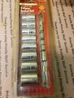 Ace28134 Ace Professional Drive Piece Socket Set With Storage Rail New