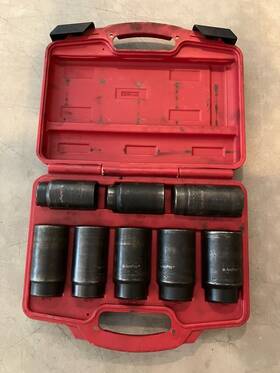 6301-49h Ampro Impact Socket 2000 Series 8 Piece Set 27mm-36mm Metric 1/2 Inch Drive
