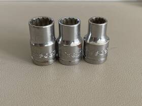 Cds40n Apex Tool Group Crescent Sockets 7/16 Inch 3/8 5/16 Lot Of 3