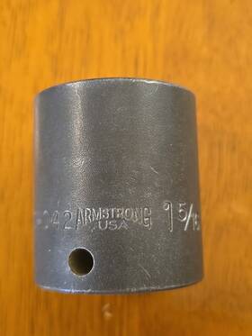 20-042 Armstrong 20-842 1-5/16 Inch 6pt 1/2 Dr Impact Socket Usa. R59