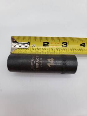 47-214a Armstrong 14mm 1/2 Inch Dr. 6pt Impact Socket Usa