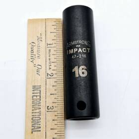 47-216 Armstrong Tools 16mm 1/2 Inch Drive 6 Point Deep Impact Socket Usa