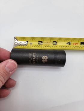 47-218 Armstrong Tools 18mm 1/2 Inch Drive 6 Point Deep Impact Socket Usa
