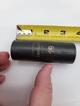 47-219 Armstrong Tools 19mm 1/2 Inch Drive 6 Point Deep Impact Socket Usa