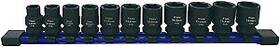 78311 Astro Pneumatic 11pc 3/8 Inch Drive 1/2 Size Socket Set - 9.5 19.5mm For