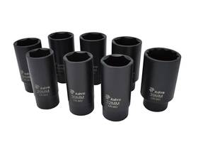 78866 Astrotools 745227070534 Astro Pneumatic Tool 6 Point Axle Nut Socket Set 8 Pieces - Scratch And Dent