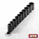 Ate-50106 Generic 1 2 Inch Dr Drive Sae Black Impact Socket Wrench Tool Set For Air 789611045500