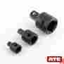 Ate-50226 Generic 3pc 1 4 3 8 To 2 Inch Dr Black Impact Socket Adapter Reducer Tool Set 789611039882
