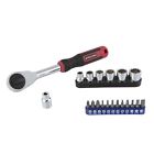 Az59b64034e2e88-us Imported Steelman Double Drive Extendable Ratchet Set 099198554020