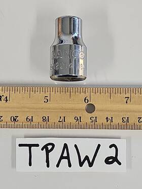802214 Bahco 802228 Tools 7/16 Inch Socket 1/2 Drive 12 Point Chrome Usa