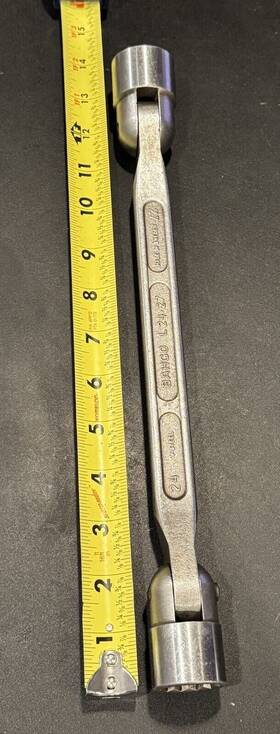 L24-27 Bahco Bacho No. Metric Swivel Head Double End Wrench With Bi-hex Socket