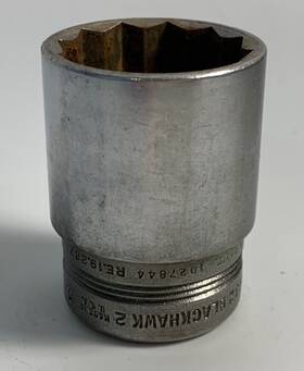 40132 Blackhawk 662679187613 1/2 Inch Drive 1 Socket 12 Point Polished Chrome Usa
